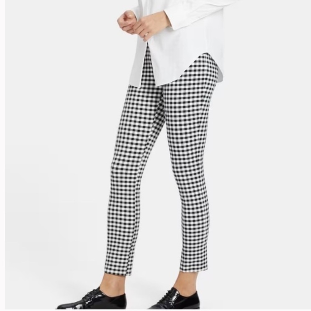 THEORY Gingham Classic Skinny Pants